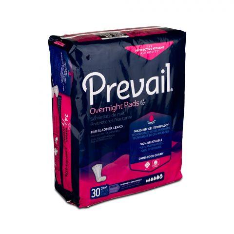 Prevail Bladder Control Pad Overnight Absorbency 30ea/bg 4bg/cs (120ct)