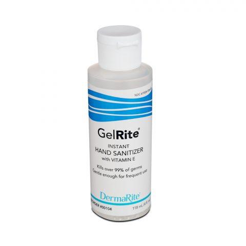 Hand Sanitizer, Alcohol, Gel-Rite, 4oz. Bottle 24/cs