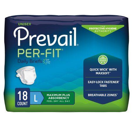 Prevail Per-Fit Briefs Large - 18ea/pk 4pk/cs