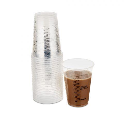 Cups Graduated Plastic 10oz (ml/oz Graduation)