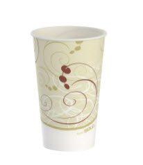 Solo Cold Cups Symphony Wax Coated Compostable Paper 16oz - 50pk/20pk/cs