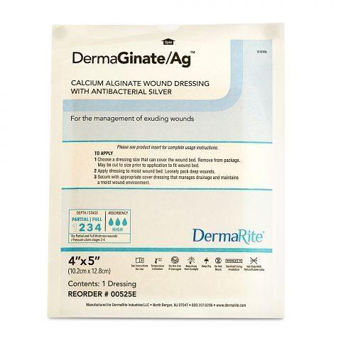 DermaGinate AG Alginate w/ Silver 4"x 5"