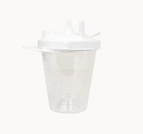 Suction Canister 800cc (Hi-Flow) w/ Lid