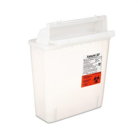 Sharps Collector Mailbox Style Clear 5qt