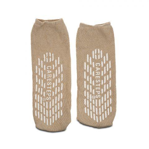 Slipper Socks Non-Slip Double Sided Large Beige