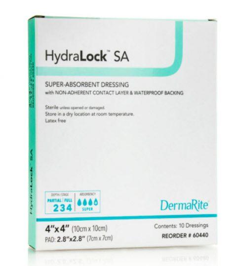 HydraLock SA Super Absorbent Non-Adherent Dressing 4"x 4"