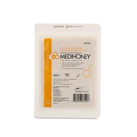 Medihoney Calcium Alginate Honey Dressing 4"x 5"