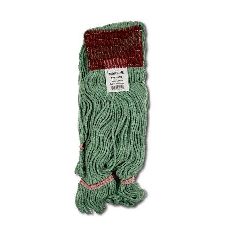 Super Loop Wet Mop Head Cotton/Synthetic Blend Green Large