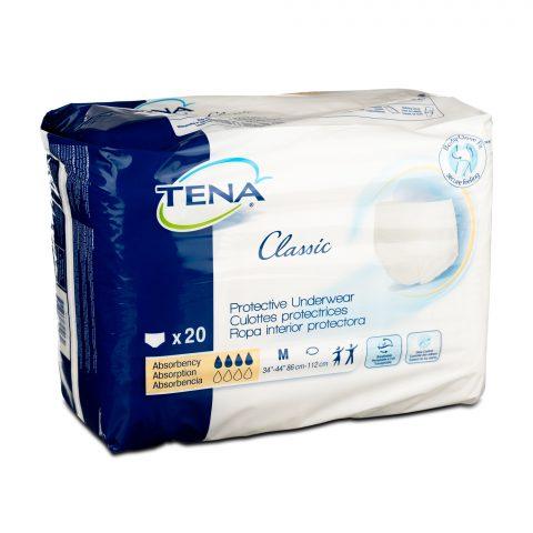 Tena Classic Protective Underwear Medium 34"-44" - 20/pk 4pk/cs (Case of 80)