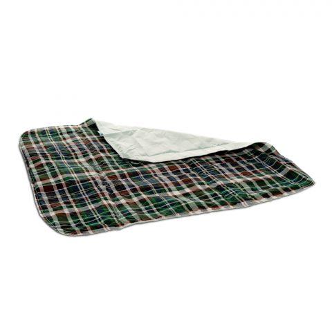 Underpad 34x36 6.5oz Plaid/Vinyl Back Reusable 24ea/cs