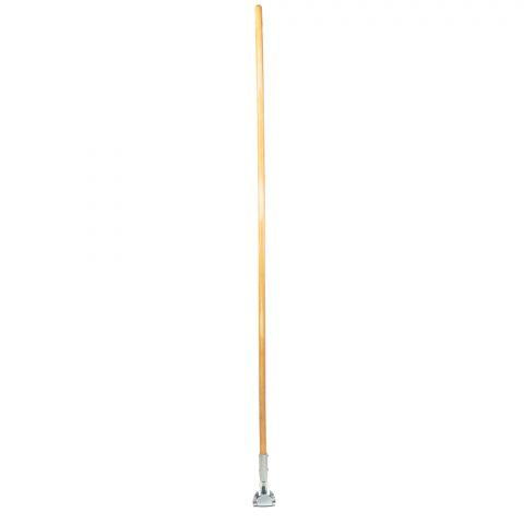 Mop Handle Clip-On Lacquered Wood Swivel Head 1"Dx60"L 12ea/cs