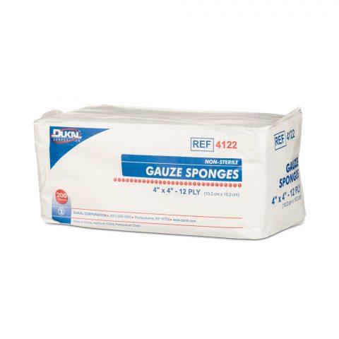 Premium Gauze Sponges 4"x 4" 12-ply N/S 200ea/bg