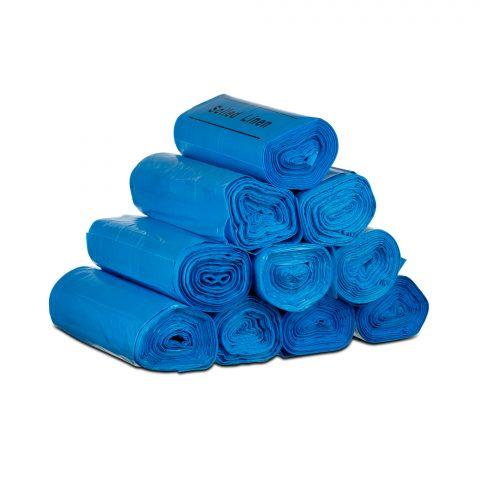 Liners HD Style 30x43 14mic BLUE/Soiled (Roll) 30-40 Gal - 25ea/rl 10rl/cs (168cs/pl)