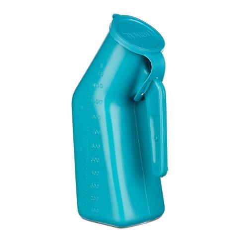 Urinals Male Autoclavable Blue w/Blue Cover 1qt/1000cc 12/cs