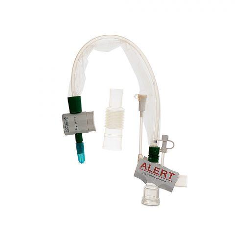 Closed Suction Catheter 14Fr Double Swivel Elbow Trach Expandable Flex Tube MDI Adapter