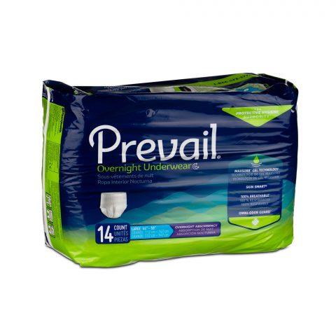 Prevail Overnight Underwear Unisex Large 44"-58" - 14ea/pk 4pk/cs