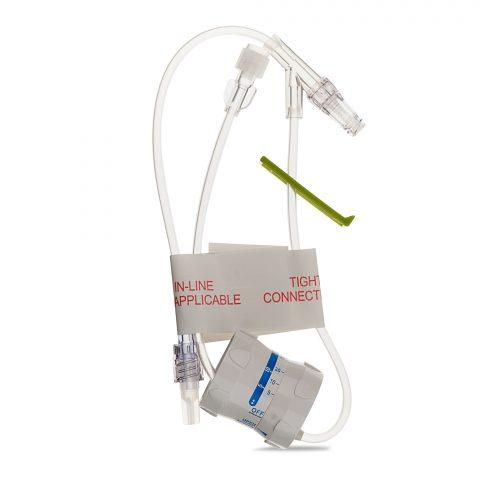 IV Extension Set Flow Controller MicroClave Needle-Free Connector Rotating Male Lock 2.5ml