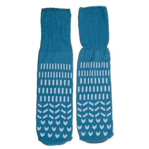 Slipper Socks 5X-Large Blue Double-Sided - 2ea/pk