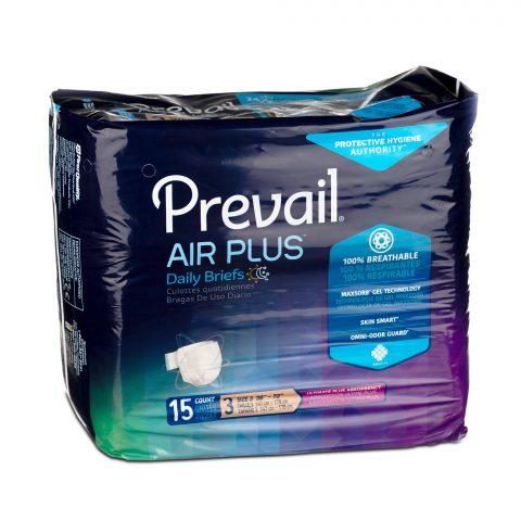 Prevail Air Plus Briefs 100% Breathable Size 3 58" to 70" Waist X-Large - 15ea/pk 4pk/cs