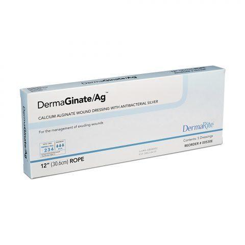 DermaGinate AG Calcium Alginate w/ Silver 12" Rope