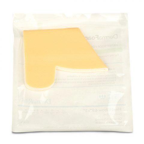 DermaFoam Non-Adhesive Foam Heel/Elbow Dressing 4.9"x 5"