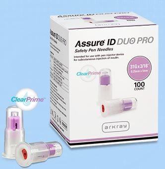 Assure ID Duo Pro Safety Pen Needles 31g 3/16" 5mm