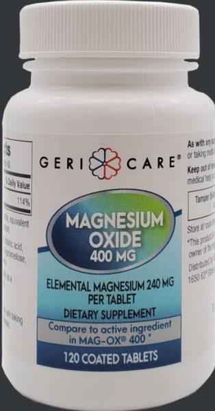 Magnesium Oxide 400mg Tablets 120's