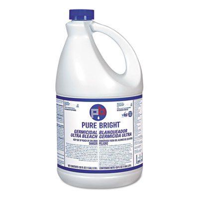 Bleach, Household (5.25%) w/ Germicidal Gallons (128oz) 6/cs