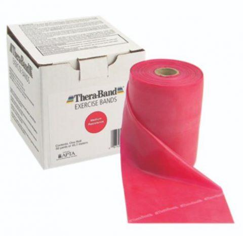 Thera-Band Exercise Band 50yd Roll Medium Red