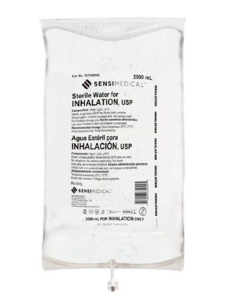 Sterile Water for Inhalation Sensi Bag 2000cc - 6ea/cs