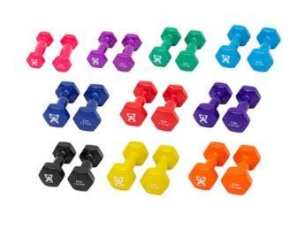 Vinyl Coated Dumbbell 20 Piece Set - 2 Ea. 1, 2, 3, 4, 5, 6, 7, 8, 9, 10