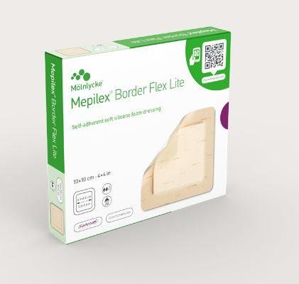 Mepilex Border Flex Lite 4"x 4" - 5ea/bx