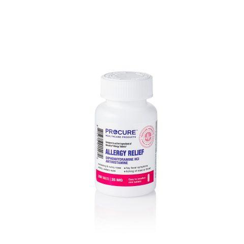 ProCure Diphenhydramine Generic Benadryl Tablets 25mg 300/bt