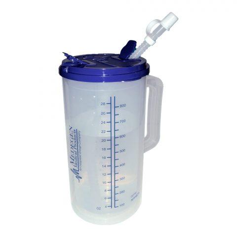 Pitcher Graduated Insulated Clear w/straw 32oz