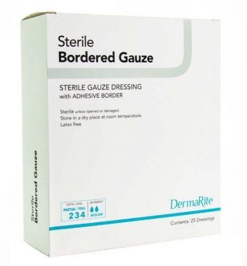 Bordered Gauze Island Sterile 4"x 5"