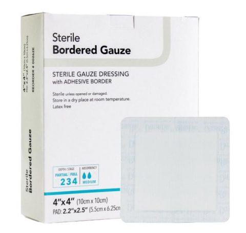 Bordered Gauze Island Sterile 4"x4"