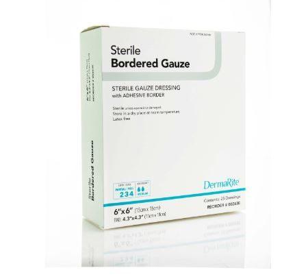 Bordered Gauze Island Sterile 6"x 6"