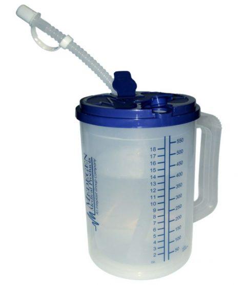 Pitcher Graduated Insulated Clear w/straw 22oz