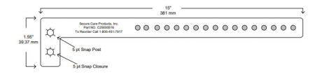 Adult Transmitter Strap Pre-Cut Band - 12ea/pk