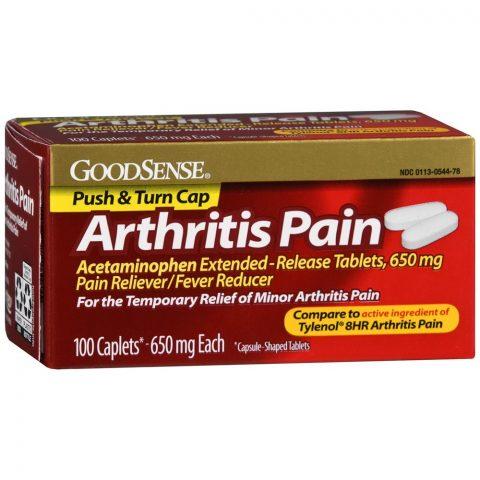 Acetaminophen Extended Release (Tylenol Gen) Arthritis Caplets 650mg