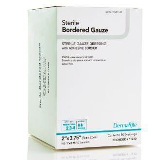 Bordered Gauze Island Sterile 2"x3.75"