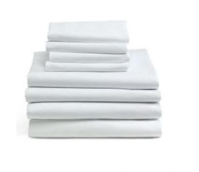 Flat Sheet Percale T180 55/45 Blend 60"x 104" - 12ea/pk 3pk/cs