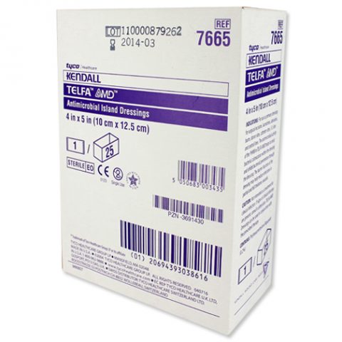 Telfa AMD Adhesive Dressing 4"x5" 25ea/bx