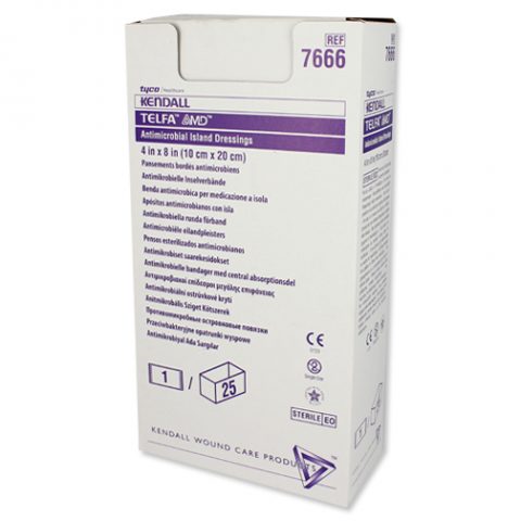 Telfa AMD Adhesive Dressing 4"x8" 25ea/bx