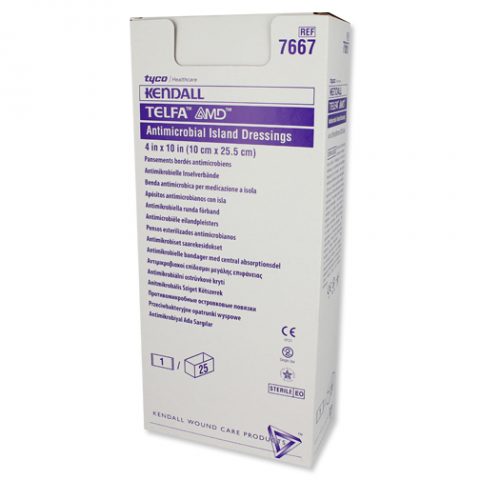 Telfa AMD Adhesive Dressing 4"x10" 25ea/bx